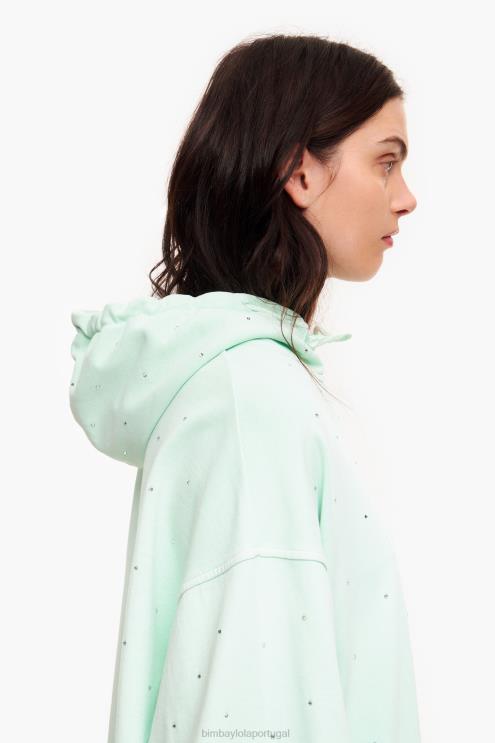 hortelã roupas 64X4N501 moletom brilhante Bimba Y Lola