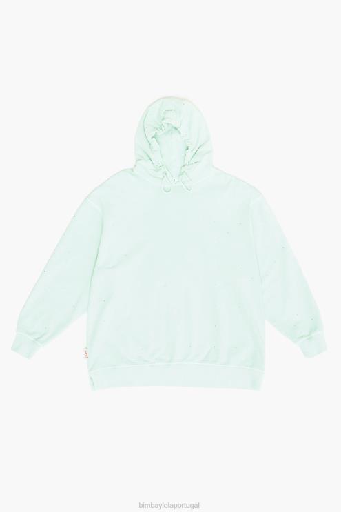 hortelã roupas 64X4N501 moletom brilhante Bimba Y Lola