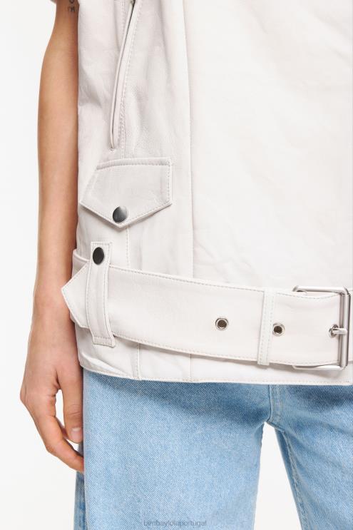 cru roupas 64X4N478 colete de couro Bimba Y Lola