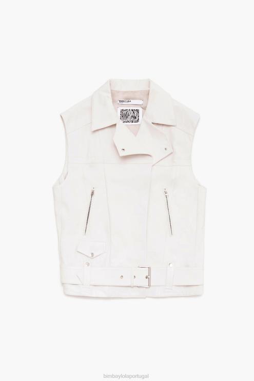 cru roupas 64X4N478 colete de couro Bimba Y Lola