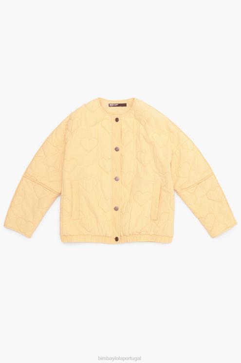 pêssego roupas 64X4N489 jaqueta acolchoada corações Bimba Y Lola