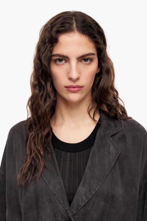 preto lavado roupas 64X4N491 blazer oversize Bimba Y Lola