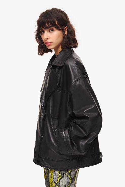 preto roupas 64X4N476 jaqueta de couro Bimba Y Lola