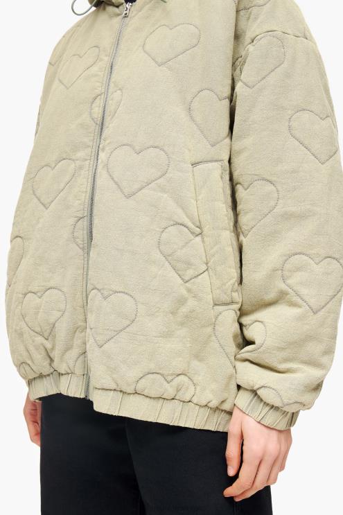 verde roupas 64X4N488 jaqueta acolchoada corações Bimba Y Lola