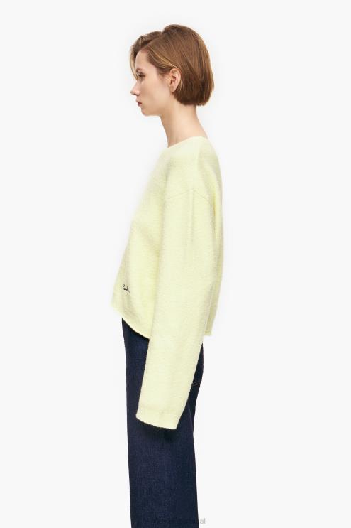 amarelo roupas 64X4N377 suéter de algodão Bimba Y Lola