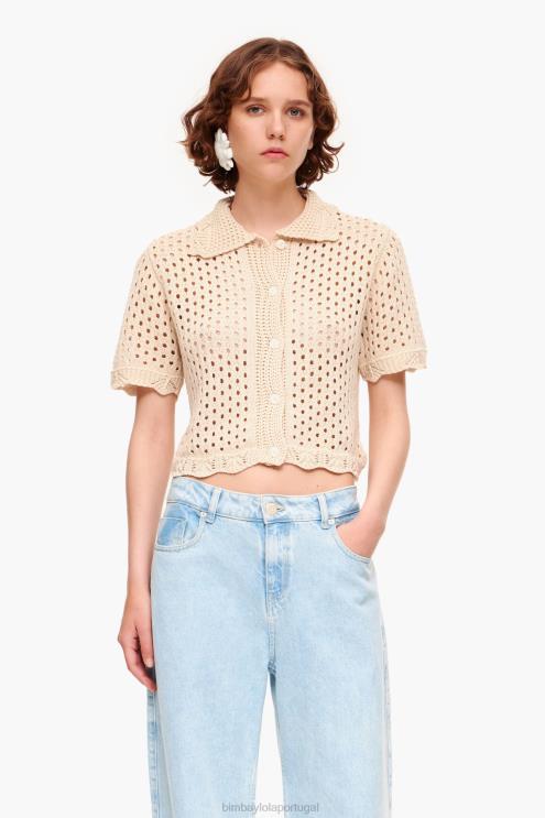 areia roupas 64X4N360 suéter de crochê Bimba Y Lola
