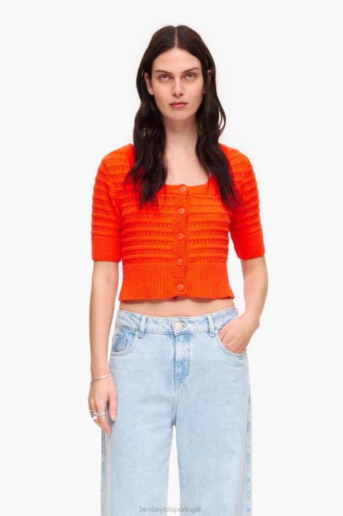 coral roupas 64X4N372 casaco Bimba Y Lola