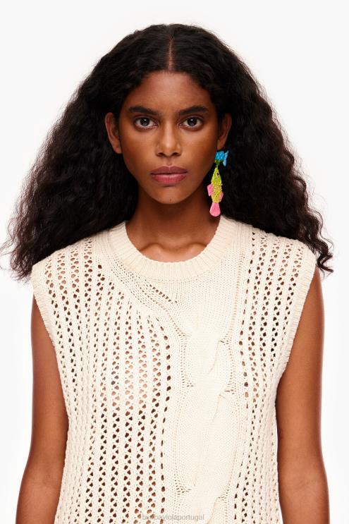 cru roupas 64X4N351 colete de malha Bimba Y Lola