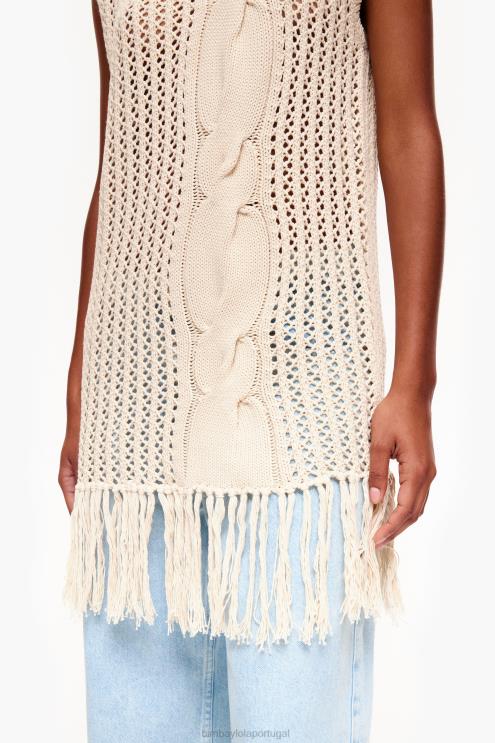 cru roupas 64X4N351 colete de malha Bimba Y Lola