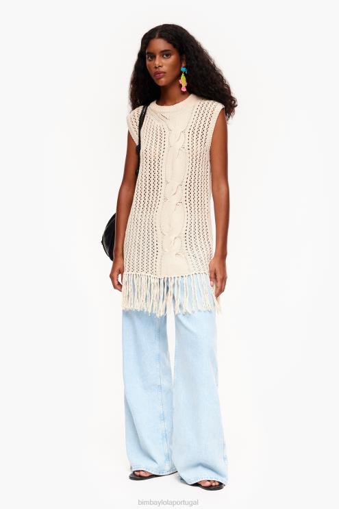 cru roupas 64X4N351 colete de malha Bimba Y Lola