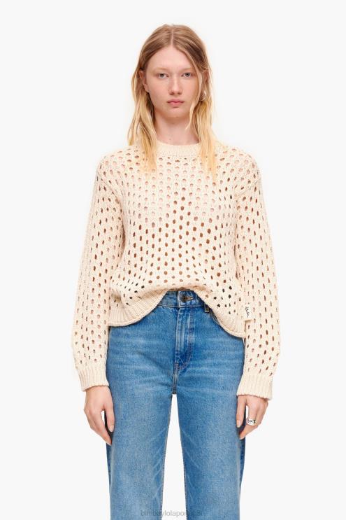 cru roupas 64X4N364 suéter de malha aberta Bimba Y Lola