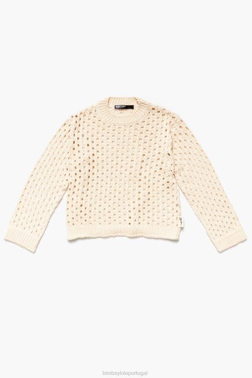 cru roupas 64X4N364 suéter de malha aberta Bimba Y Lola