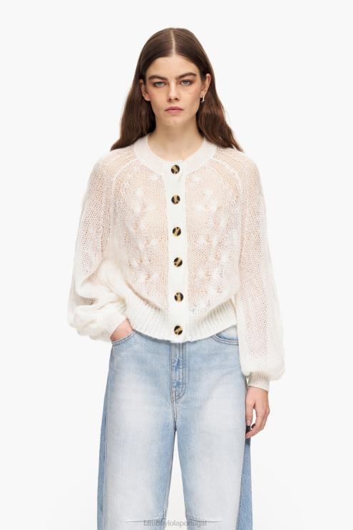 cru roupas 64X4N378 suéter de mohair de malha aberta Bimba Y Lola