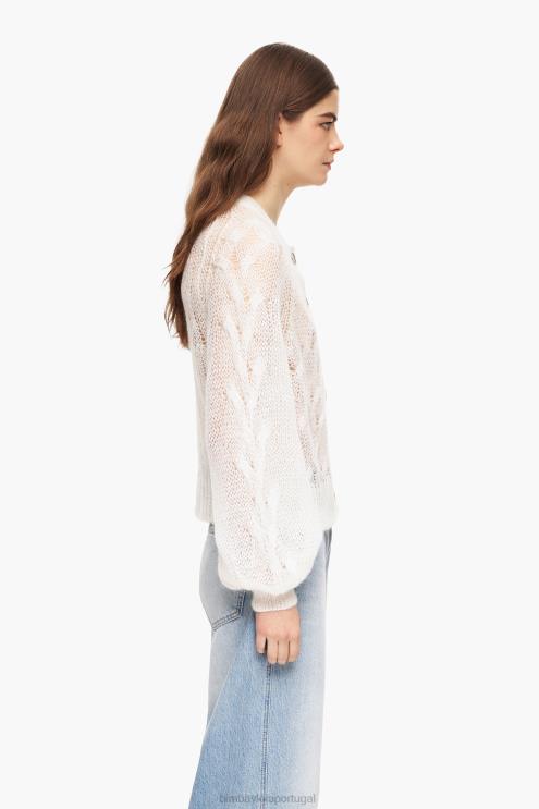 cru roupas 64X4N378 suéter de mohair de malha aberta Bimba Y Lola
