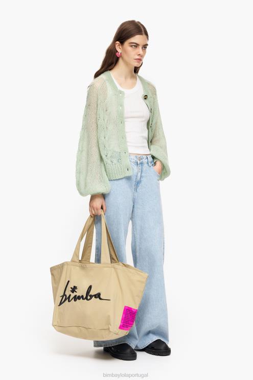 hortelã roupas 64X4N379 cardigã de mohair de malha aberta Bimba Y Lola