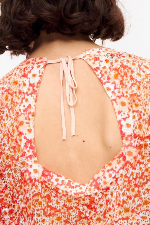 nu roupas 64X4N391 suéter de linho estampado com flores Bimba Y Lola