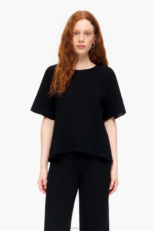 preto roupas 64X4N358 suéter de malha Bimba Y Lola