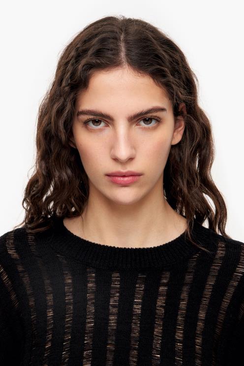preto roupas 64X4N388 suéter de malha Bimba Y Lola