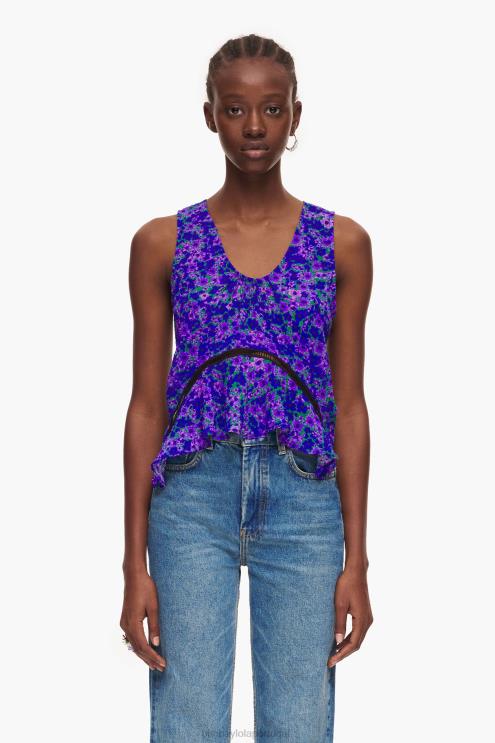 flores roupas 64X4N345 mini top estampado completo Bimba Y Lola