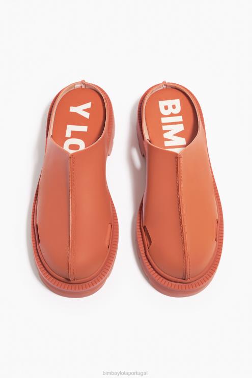 laranja footwewar 64X4N599 tamanco efeito borracha Bimba Y Lola