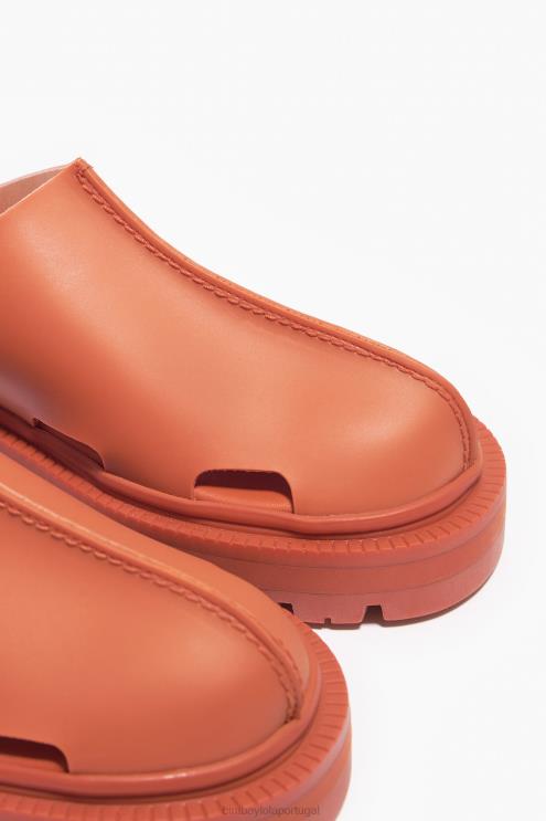 laranja footwewar 64X4N599 tamanco efeito borracha Bimba Y Lola