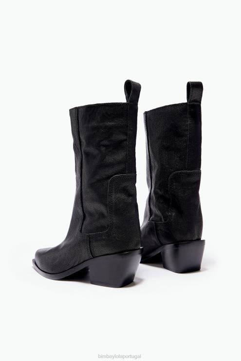 preto footwewar 64X4N601 bota cowboy couro Bimba Y Lola