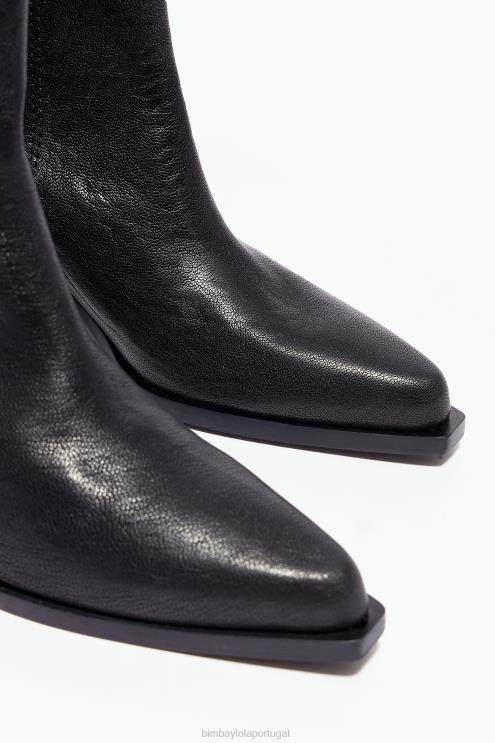 preto footwewar 64X4N601 bota cowboy couro Bimba Y Lola