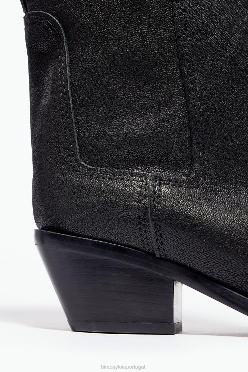 preto footwewar 64X4N601 bota cowboy couro Bimba Y Lola