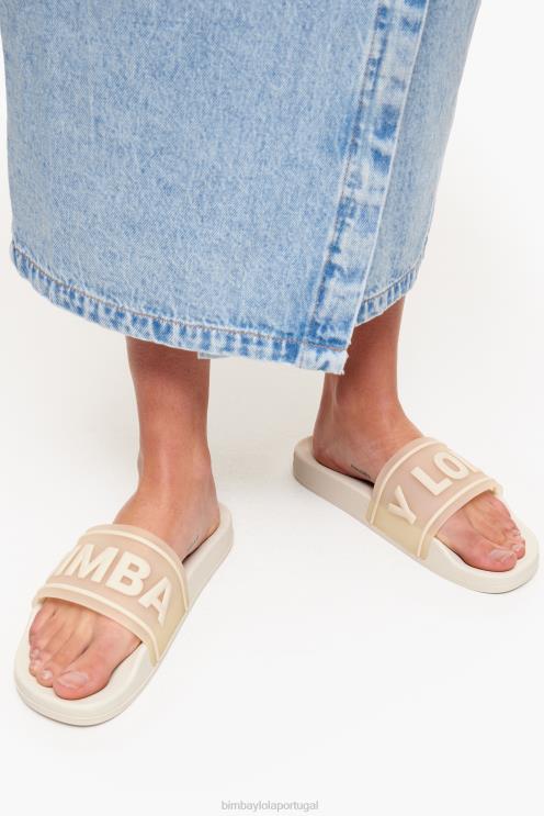 branco footwewar 64X4N591 flip-flop deslizante de logotipo Bimba Y Lola