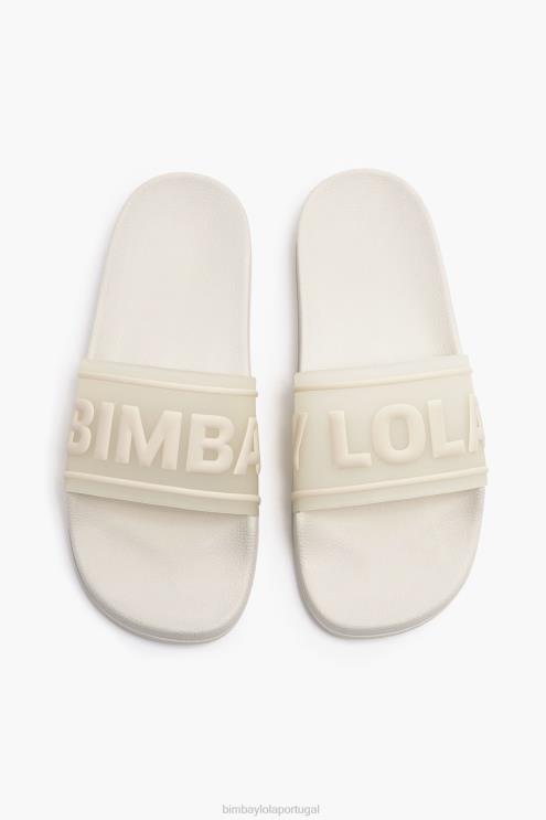 branco footwewar 64X4N591 flip-flop deslizante de logotipo Bimba Y Lola