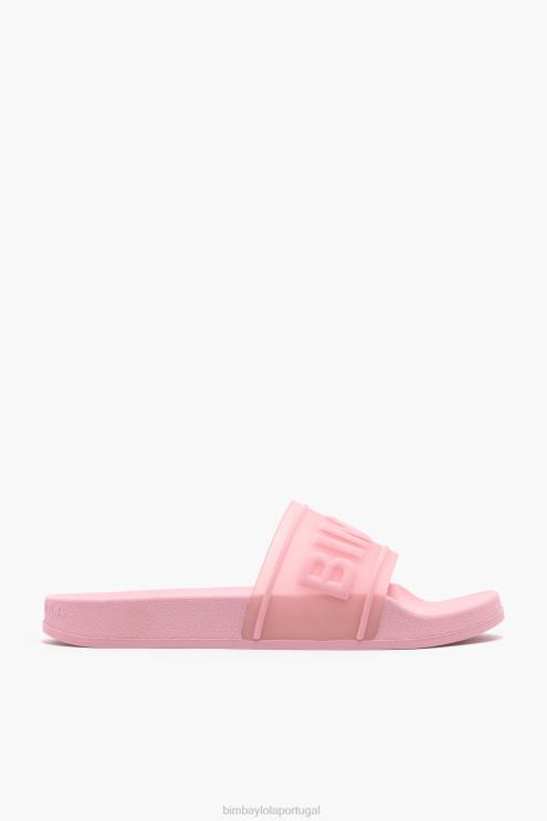 rosa footwewar 64X4N592 flip-flop deslizante de logotipo Bimba Y Lola
