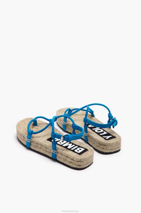 azul footwewar 64X4N582 sandálias deslizantes Bimba Y Lola