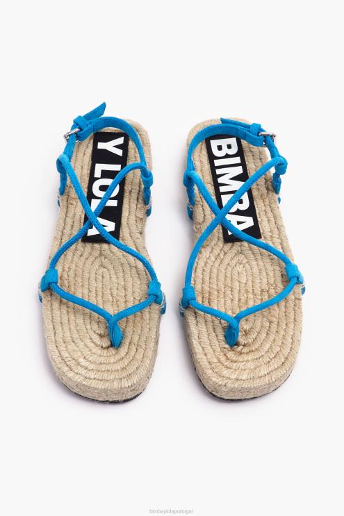 azul footwewar 64X4N582 sandálias deslizantes Bimba Y Lola