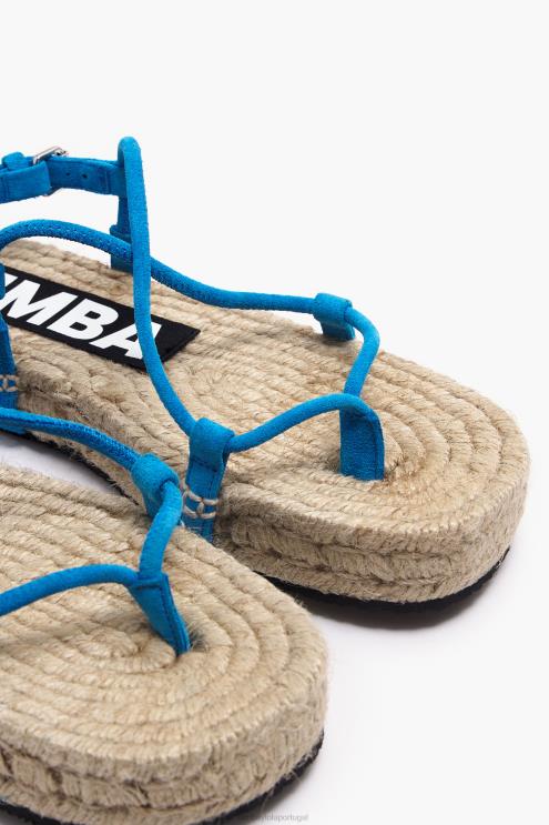 azul footwewar 64X4N582 sandálias deslizantes Bimba Y Lola