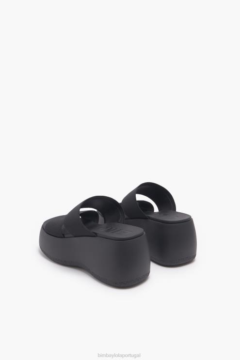 preto footwewar 64X4N569 sandália plataforma elástica Bimba Y Lola