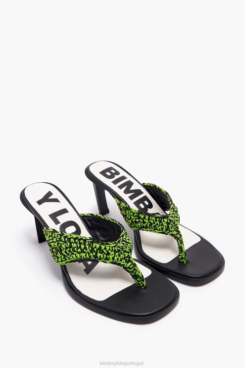 verde footwewar 64X4N585 sandália salto grosso Bimba Y Lola