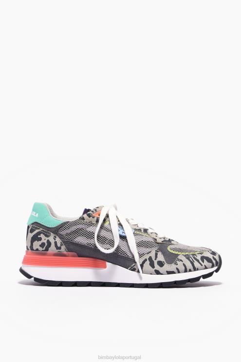 cinza footwewar 64X4N558 tênis jogger chimo estampado Bimba Y Lola