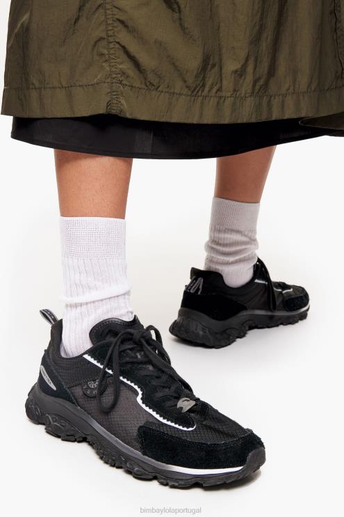 preto footwewar 64X4N546 sapatilha pulpo runner Bimba Y Lola